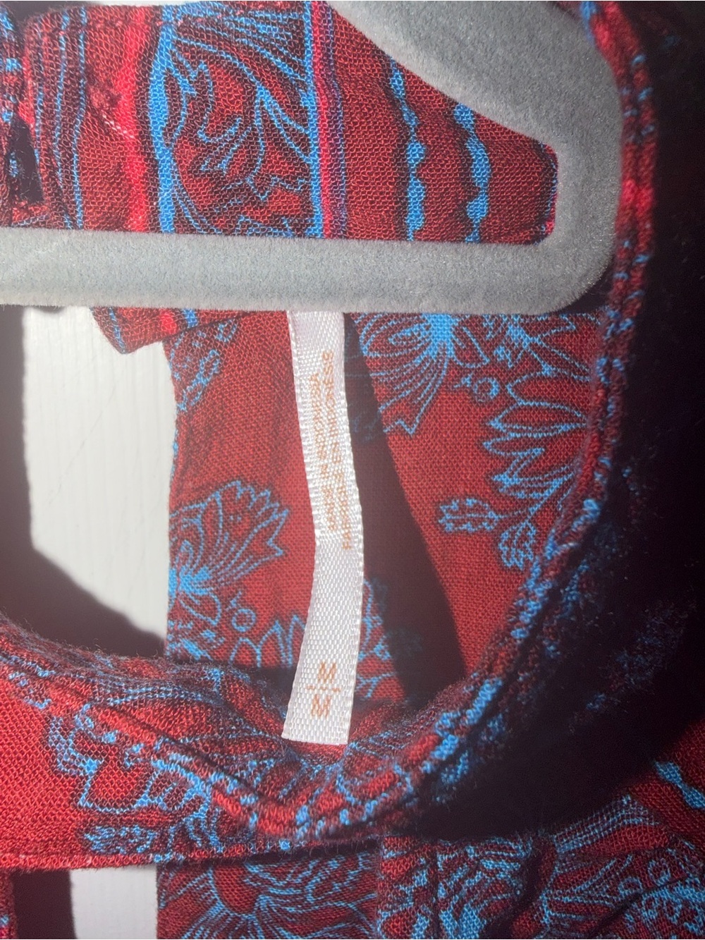 Free People Patterned Keyhole Blouse - Picture 2 of 3